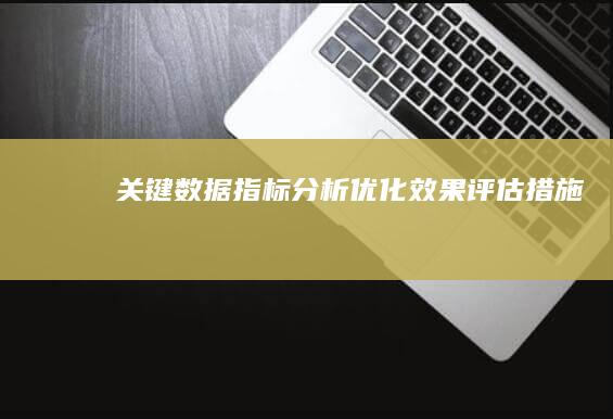 关键数据指标分析：优化效果评估措施